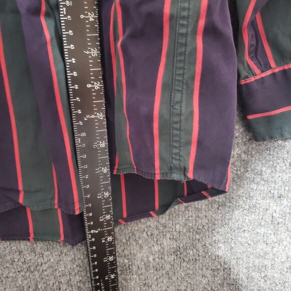 Vintage 90s Faconnable Shirt Large Mens Striped Albert Goldberg Button Down - Picture 7 of 12
